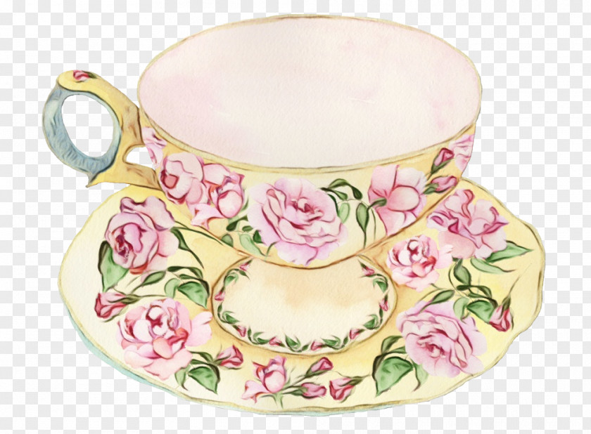 Tea Set Plate Coffee Cup PNG
