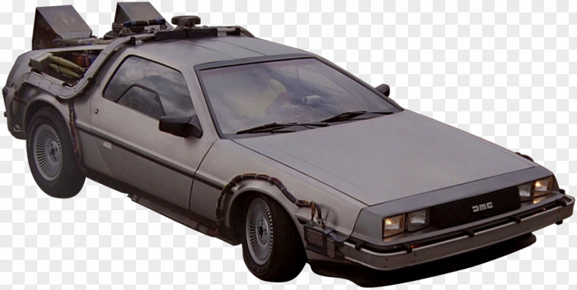 Futurestic DeLorean DMC-12 Dr. Emmett Brown Marty McFly Car Time Machine PNG