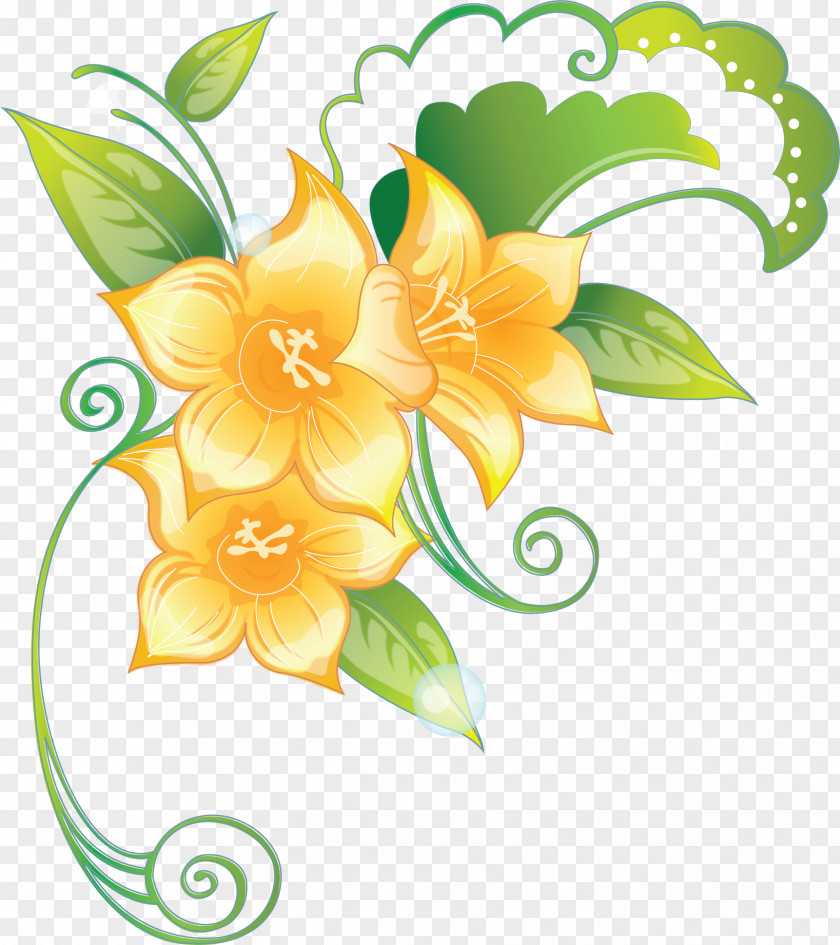Hand-painted Lily Flower Lilium Clip Art PNG
