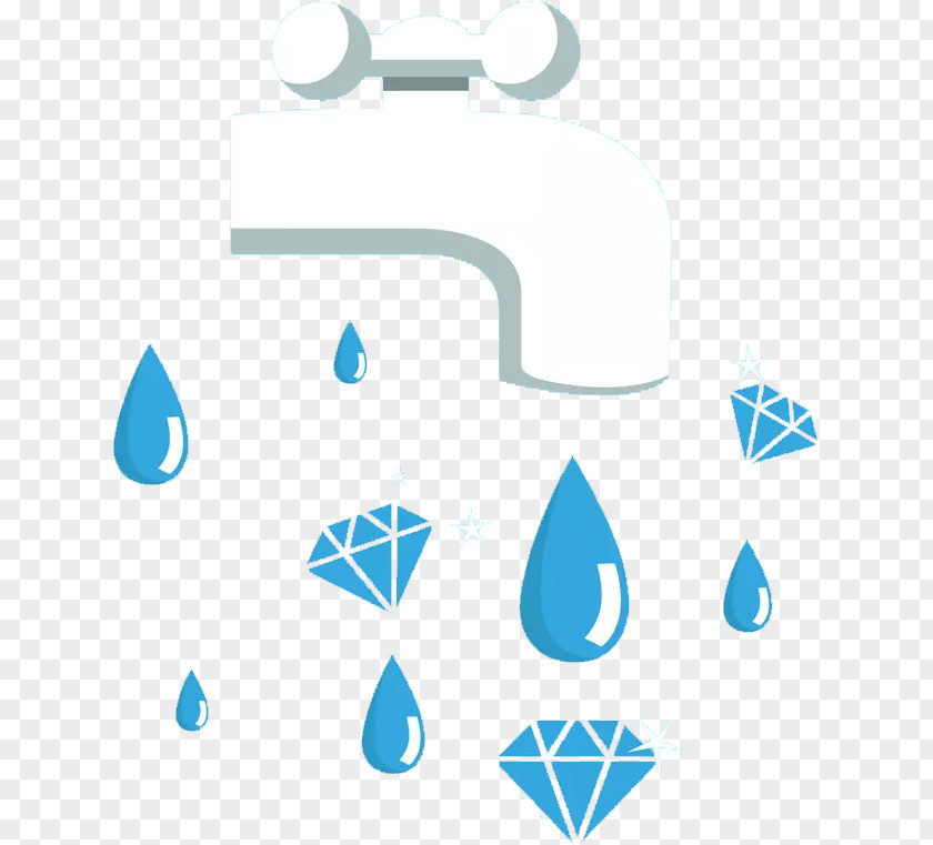 Hand Painted Water Droplets Drop PNG