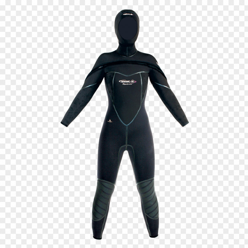 Beuchat Wetsuit Diving Suit Underwater Scuba Set PNG
