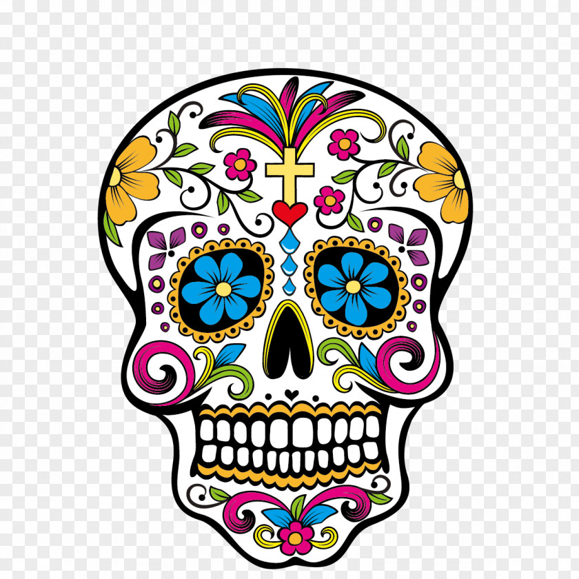 Creative Ghost Festival Calavera Day Of The Dead Skull Clip Art PNG