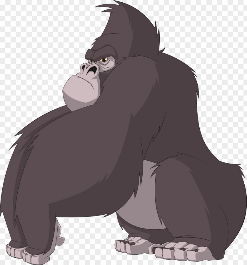 Gorillas Are Hercules Chimpanzee Gorilla Ape Cartoon PNG