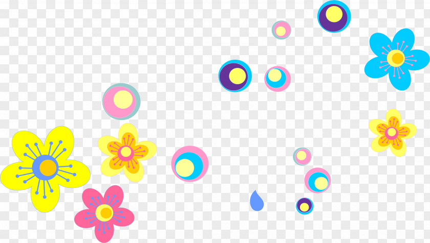 Hand-painted Colorful Flowers Euclidean Vector Download PNG