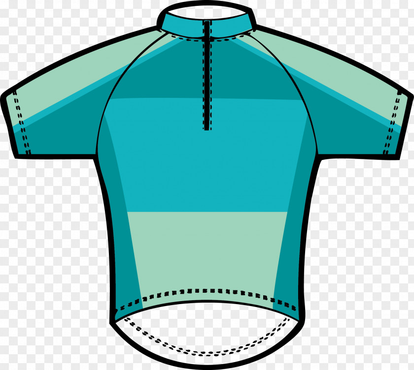 Sigma Pi Cycling Jersey Team Blue Turquoise PNG
