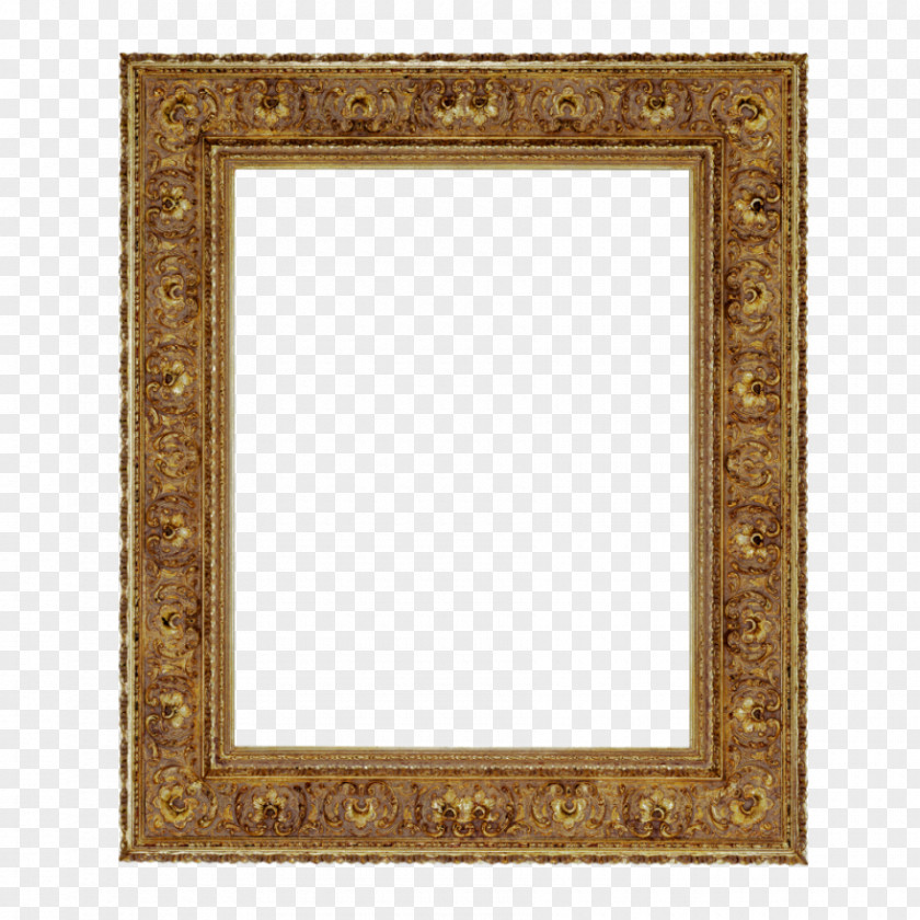 Gold Paint Picture Frames Decorative Arts Mat Stock Photography PNG