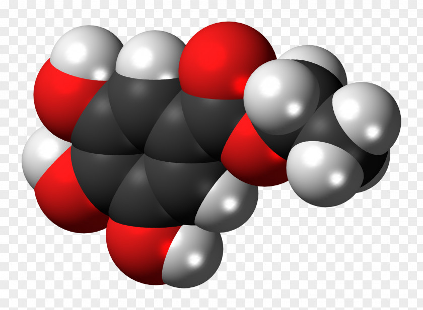 Molecule Propyl Gallate Dodecyl Octyl Group Ethyl PNG