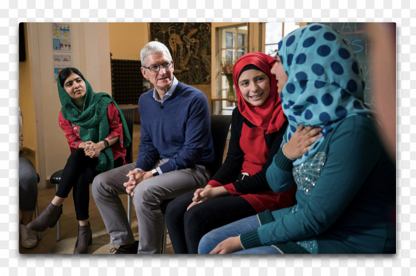 Apple MalalaFund Female Education Nobel Prize PNG