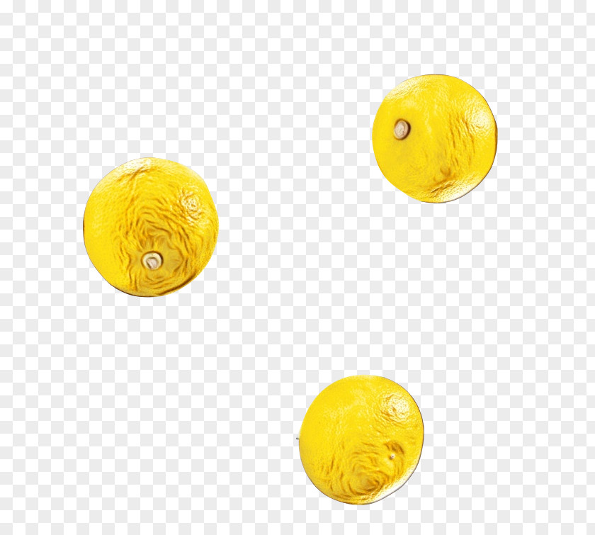 Ball Button Yellow Background PNG