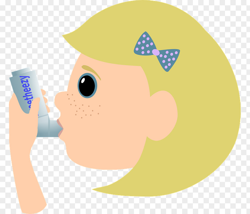 Child Asthma Metered-dose Inhaler PNG
