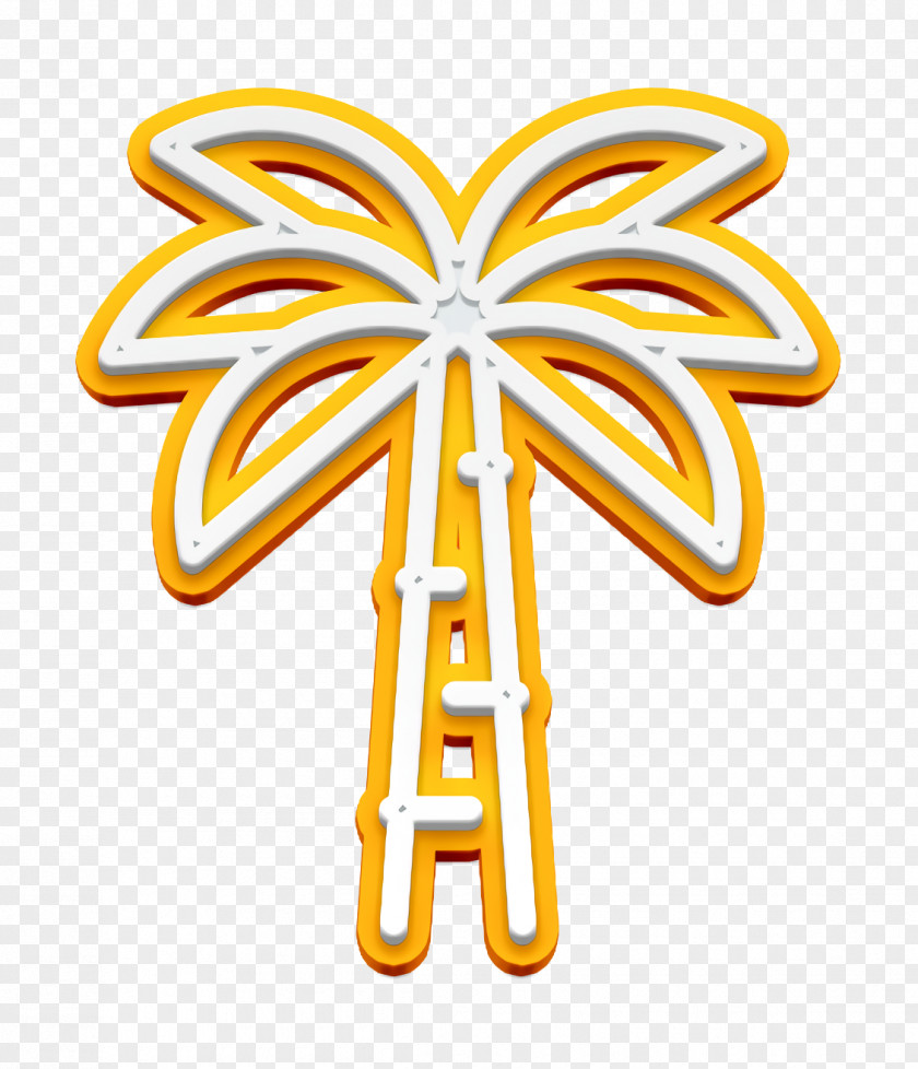 Desert Icon Egypt Line Craft Palm Tree PNG