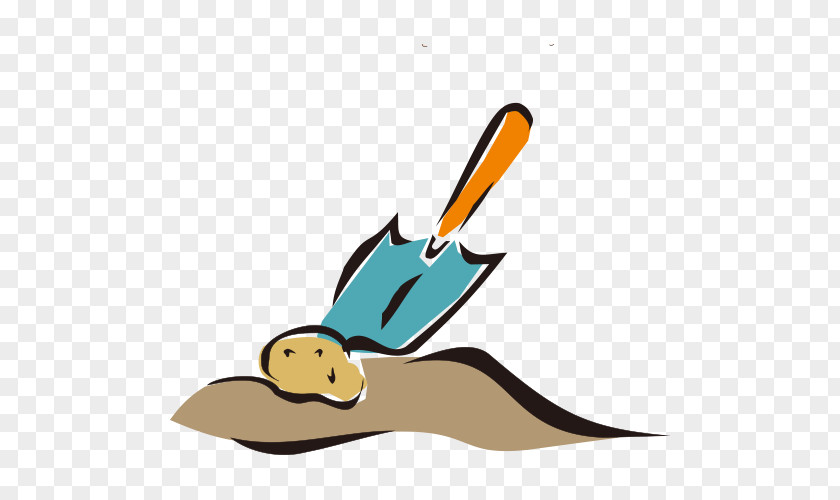 Hand-painted Shovel Tool Drawing PNG