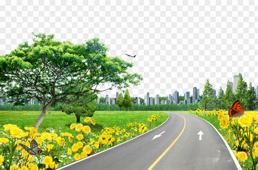 Lawn On The Road Pixel Download PNG