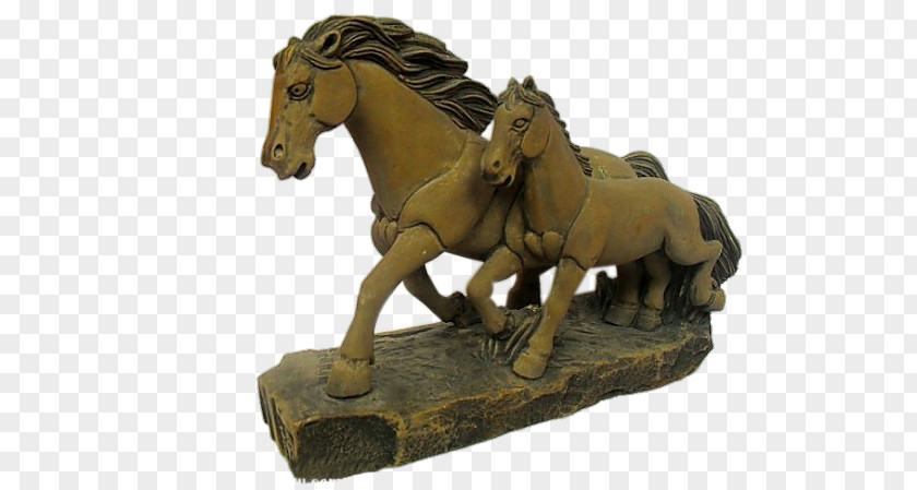 Statue Of Two Horses Horse Caballo (sculpture) Quyang County PNG