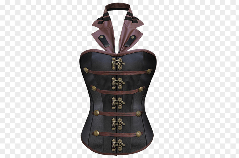 Artificial Leather Corset Satin Steampunk Bustier PNG