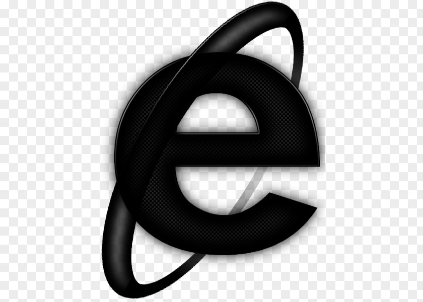 Black Internet Explorer Icon Dark Web PNG