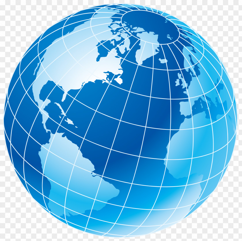 Blue Earth Vector Graphic Design PNG