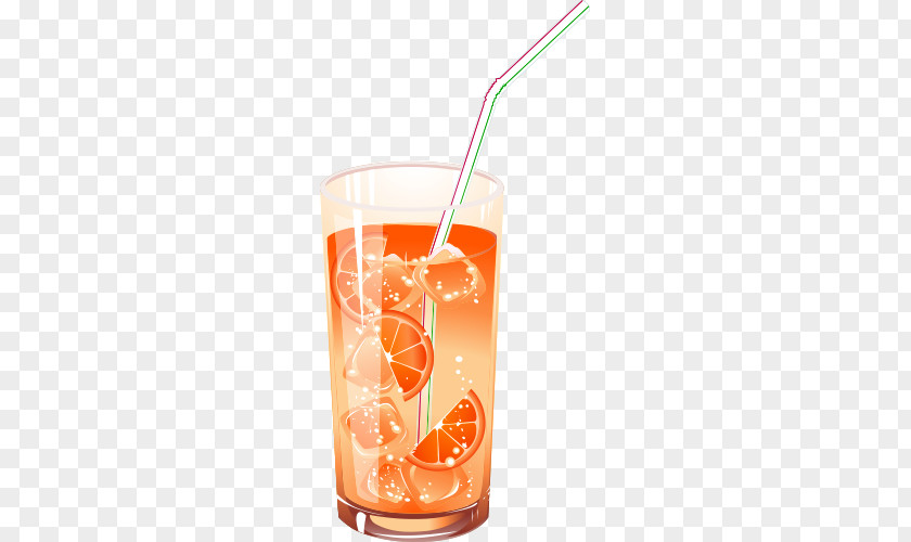 Cartoon Lemon Juice Orange Cocktail Beer Drink PNG