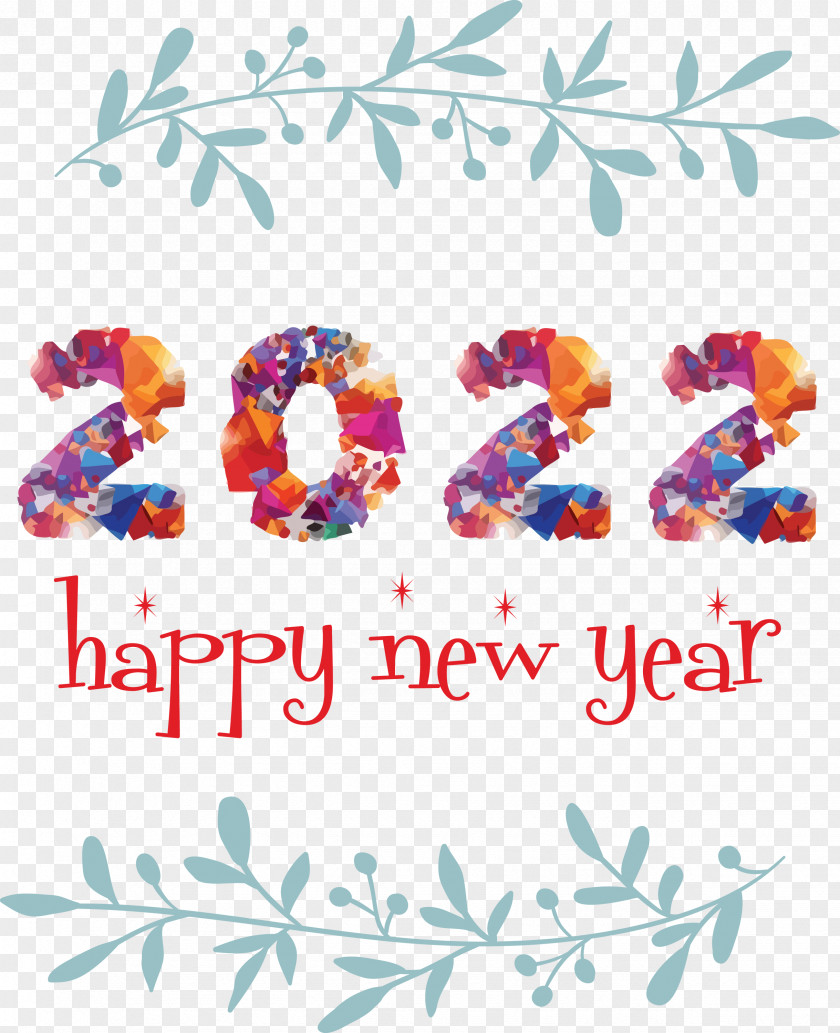 2022 Happy New Year PNG