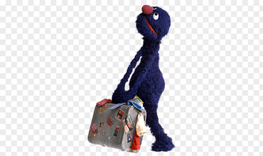 Sesame Street Grover And Suitcase PNG and Suitcase, Cookie Monster illustration clipart PNG
