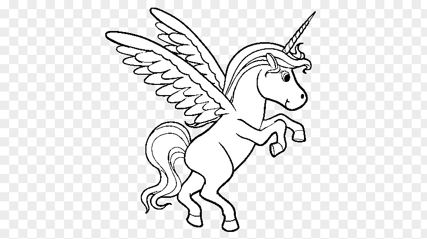Unicorn Winged Coloring Book Drawing Pegasus PNG