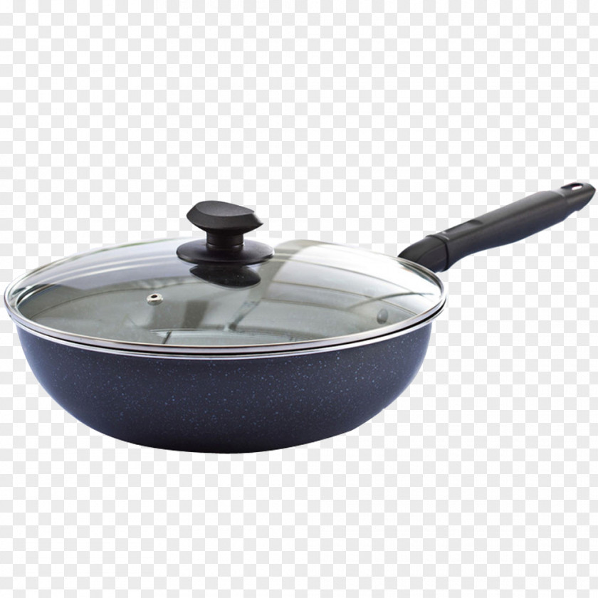 Wok Kitchen Frying Pan Non-stick Surface PNG