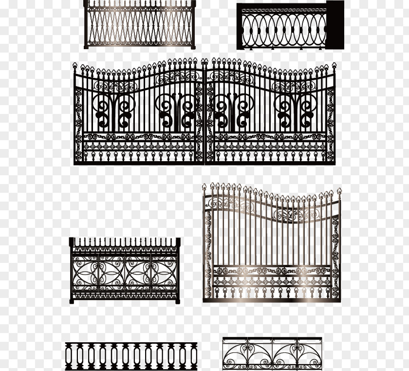 Wrought Iron Fence Material Euclidean Vector Palisade PNG
