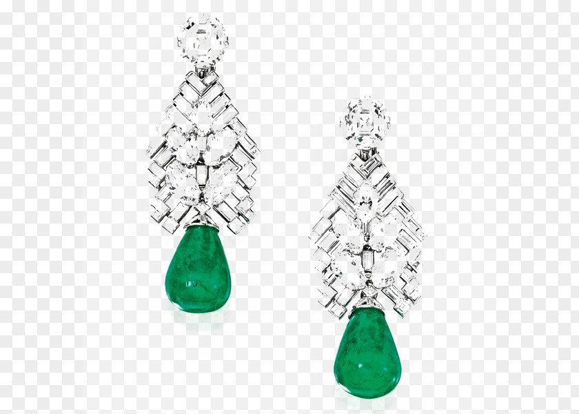 Emerald Earrings Earring Diamond Jewellery Cartier PNG