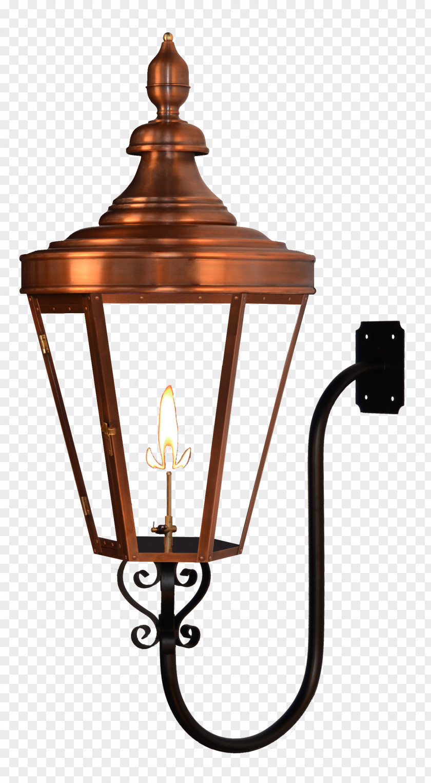 Lantern Gas Lighting Coppersmith Street Light PNG