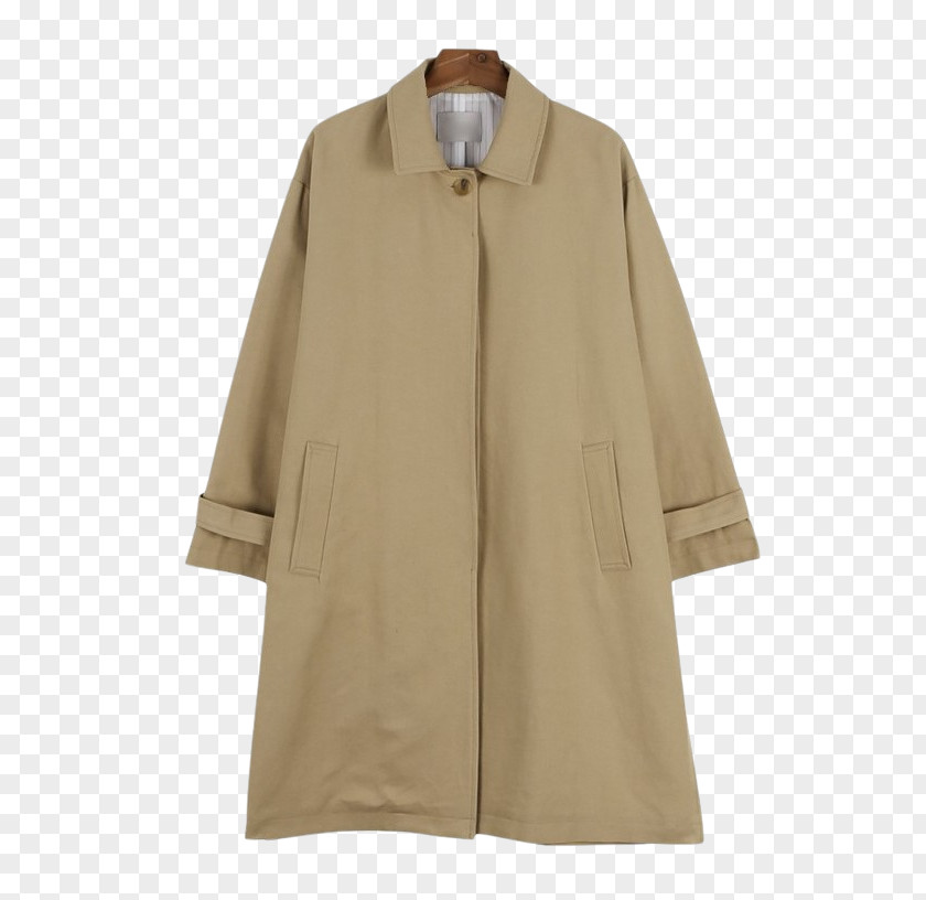 Trench Coat Overcoat Khaki PNG