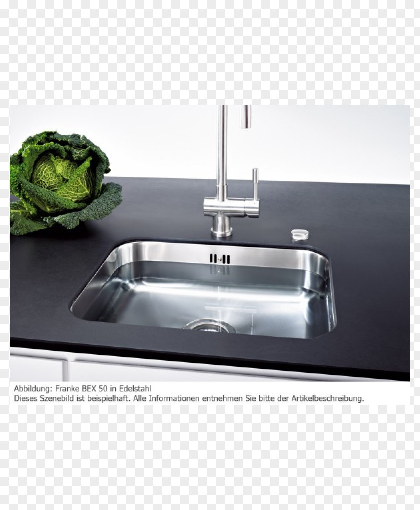 Kitchen Franke Sink Stainless Steel PNG