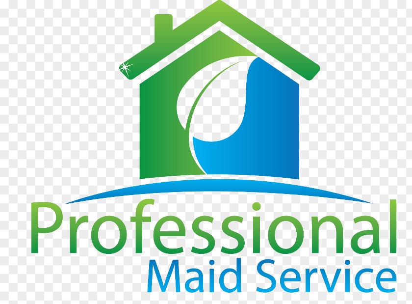 Logo Brand Maid Service Font PNG