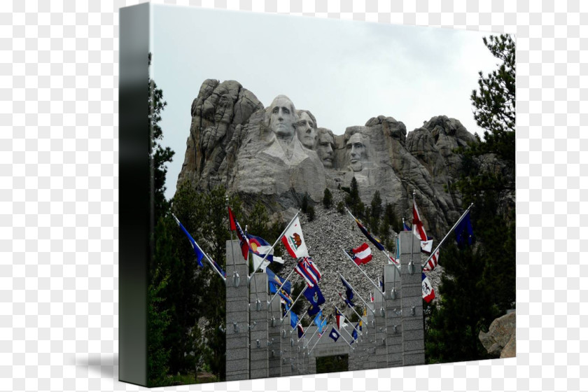 Mount Rushmore National Memorial Tourism Post Cards South Dakota PNG
