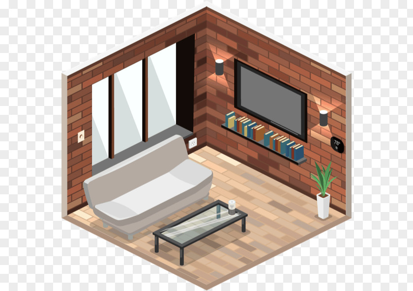 Apartment Loft House Isometric Projection Home PNG