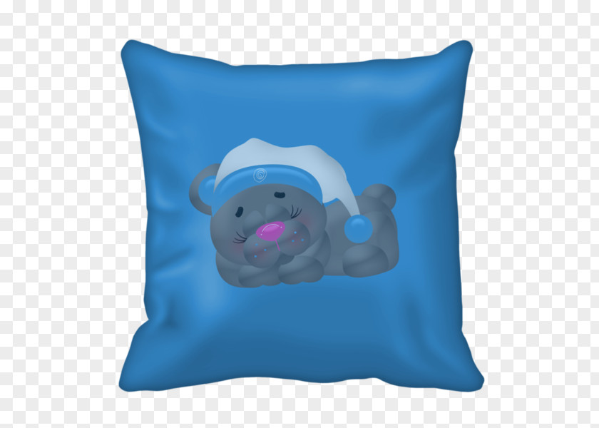 Blue Pillow Cushion Throw Pizza Food PNG