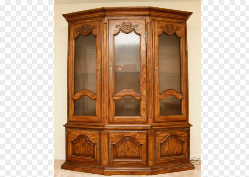 China Cabinet Cupboard Wood Stain Shelf Antique PNG