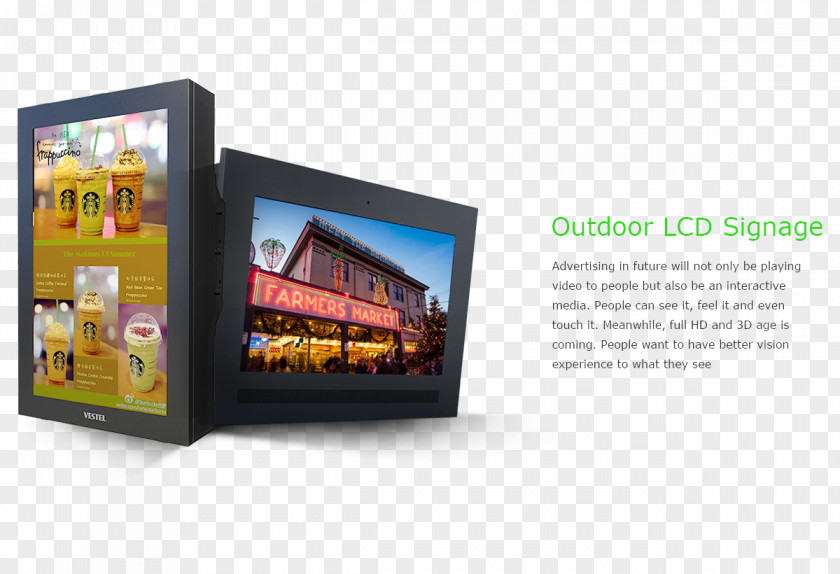 Outdoor Signage Display Device Business Liquid-crystal Digital Signs PNG