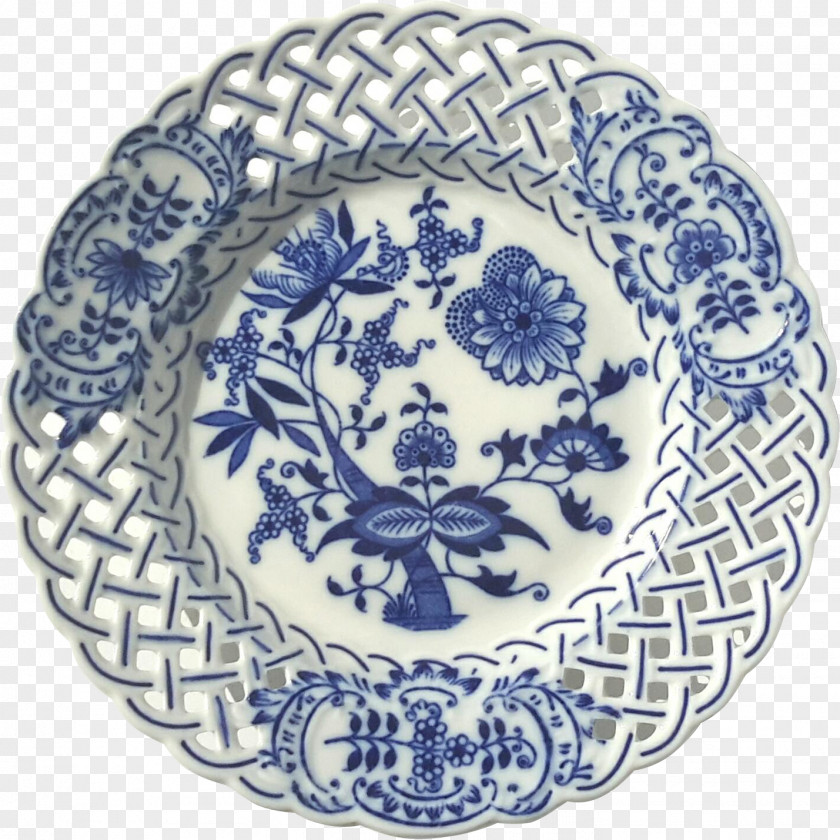 Blue Onion Porcelain Cobalt And White Pottery Replacements, Ltd. PNG