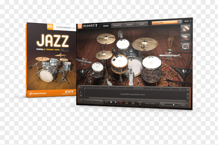 Drum EZdrummer Superior Drummer Sampling Drums PNG