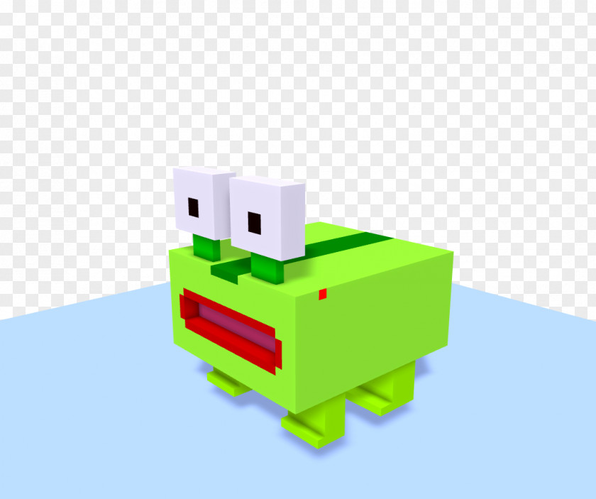 Frog Pixel Art Voxel 3D Computer Graphics PNG