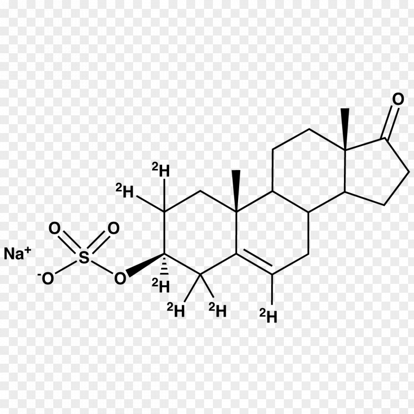 Sodium Sulfate Dehydroepiandrosterone Structure Androgen Chemical Compound PNG
