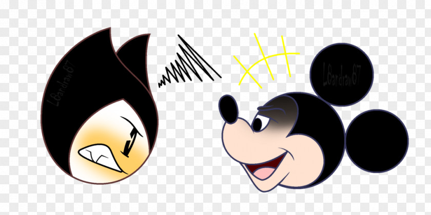 The Love Cardboard Bendy And Ink Machine Minnie Mouse Mickey Devil Epic PNG