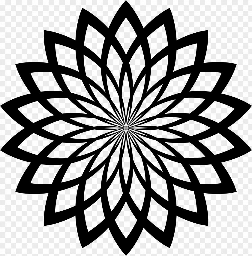 Islam Floral Line Art Drawing Clip PNG