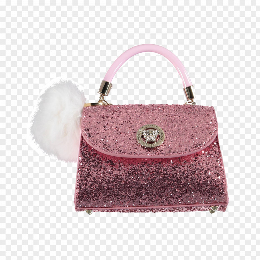 Pink Glitter Handbag Clothing Accessories Leather Animal Product PNG