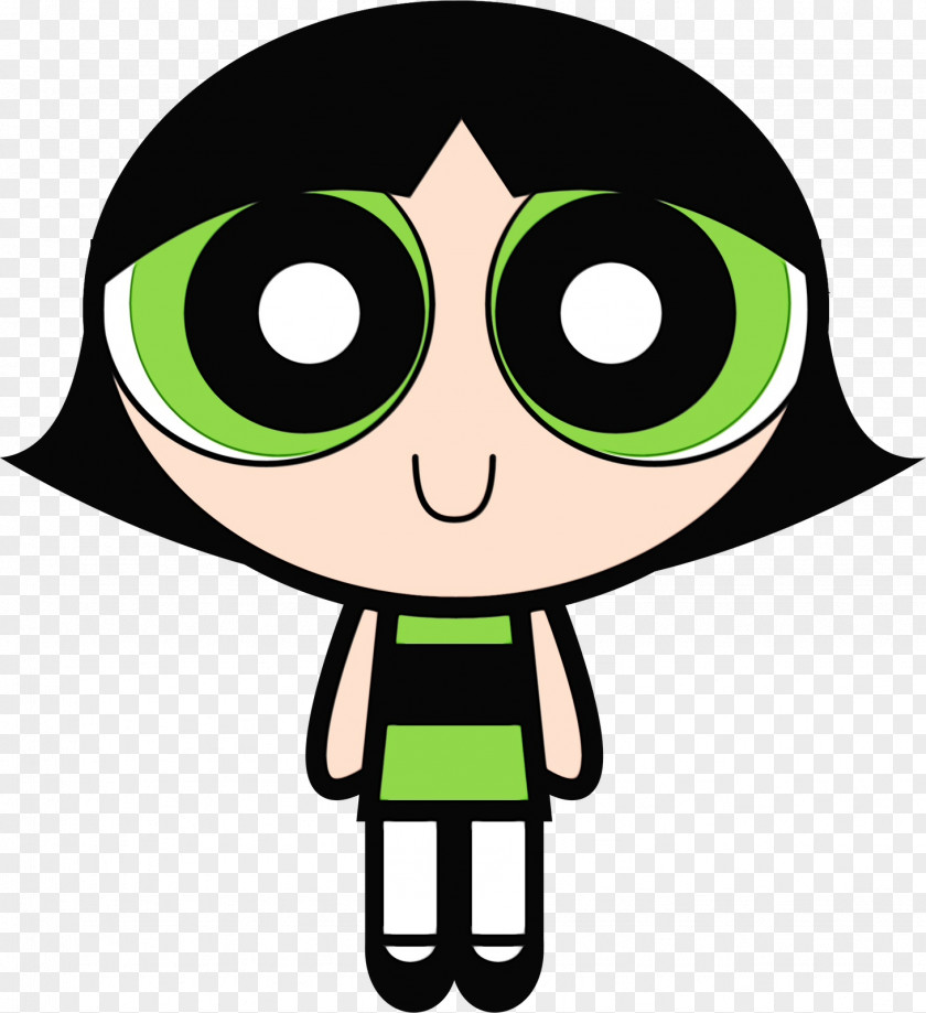 Smile Green Bubbles Powerpuff Girls PNG