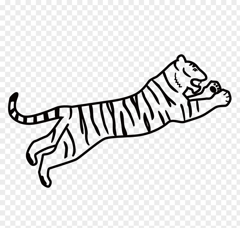 Tiger Prey Bengal Drawing Coloring Book Clip Art PNG