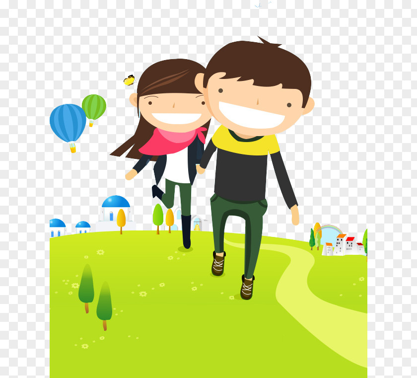 A Couple Illustration PNG