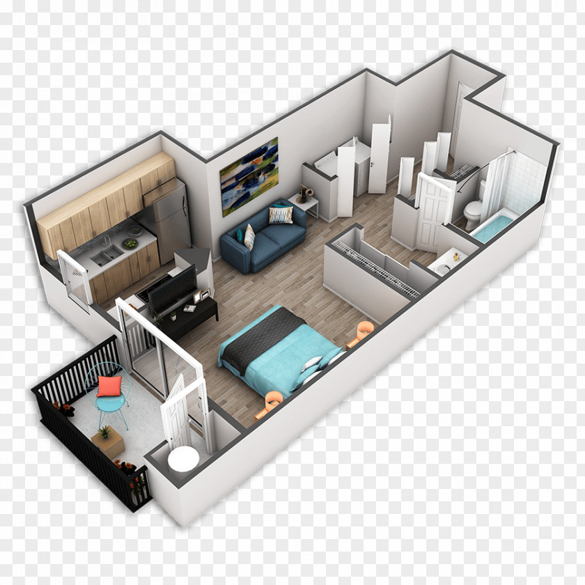 Apartment Floor Plan Griffis Belltown PNG