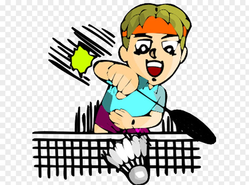 Cartoon Sport Badminton PNG