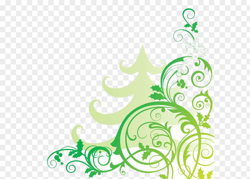 Christmas Trees And Lace Flower Floral Design PNG